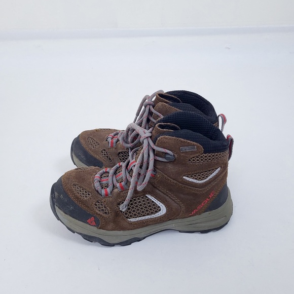 Kids Vasque Boots hiking lace-up lacing tall insulated rubber soles tread - Picture 10 of 13